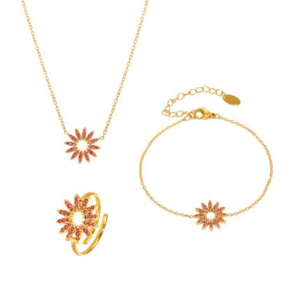 Sunflower Jewelry Set